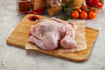 Raw small chicken Gherkin for cooking