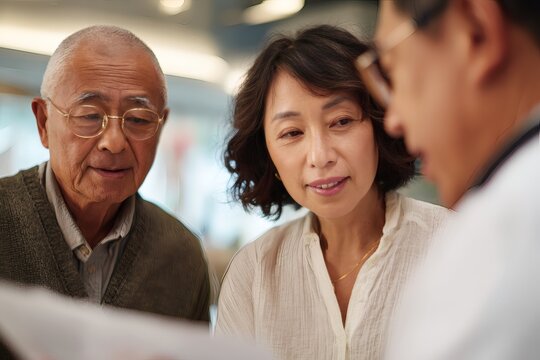 Medical Consultation of Elderly Couple - Powered by Adobe
