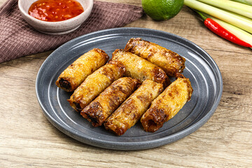 Vietnamese fried stuffed spring roll