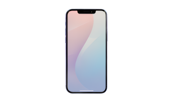 Purple Gradient Phone, Transparent Background, Sleek Design Element - Powered by Adobe