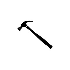 Hammer icon design template, vector icon designed in flat style isolated on white background, solid icon vector design, can be used for web and various needs of your project