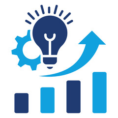 Development Flat Blue Icon