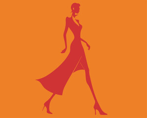 Models walking on a runway during a fashion show event