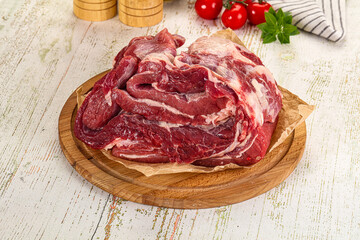 Raw beef meat for cooking