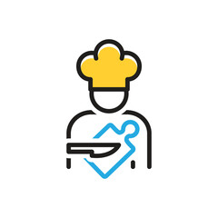 Multi color icon for cook