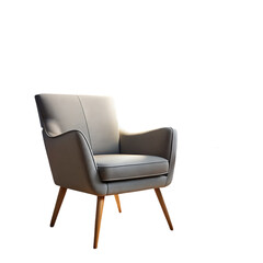 Fototapeta premium Mid-Century Modern Armchair: Upholstered Furniture Design