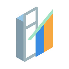 Sustainable Building Materials Chart illustration Isolated