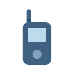 Two Way Radio Close Up illustration Transparent Background