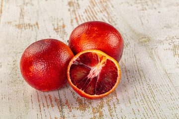 Red sweet juicy orange fruit