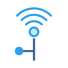 Wireless Sensor Network Integration illustration Cutout Diagram