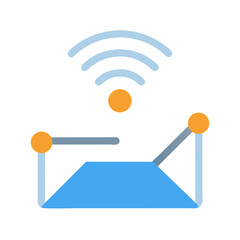 Wireless Sensor Network Optimization illustration Cutout Diagram