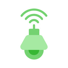 Wireless Water Sensor Green Realistic illustration Cutout