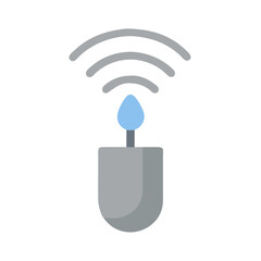 Wireless Water Sensor Grey Cutout Element