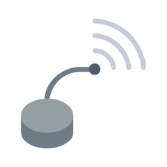 Wireless Water Sensor Grey Realistic illustration Cutout