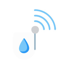 Wireless Water Sensor White Cutout Element