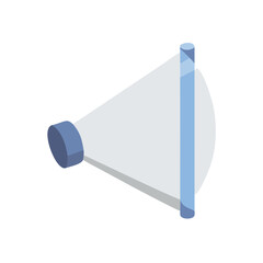 Acoustic Monitoring Equipment illustration Transparent Background Angled View