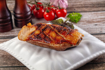 Roasted duck breast fillet meat