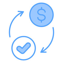 Exchange Blue Icon