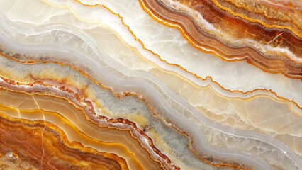 Obraz premium Golden and White Swirling Mineral Background