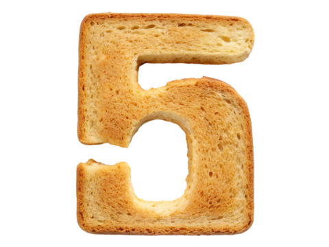 Toast Number 5: Creative Food Photography for Numbered Lists & Content
