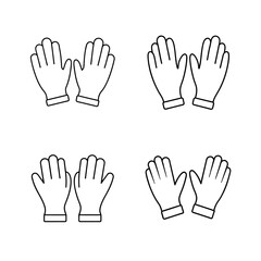 A set of hands Gloves
