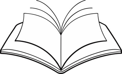 open book vector illustration