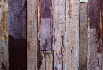 Rough old grunge weathered wood planks background. Natural wood vertical line texture.
