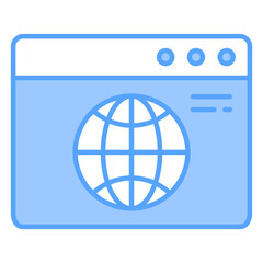Web Blue Icon