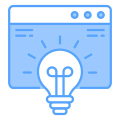 Smart Web Solution Blue Icon