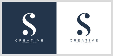 Initial Letter S Logo Design vector Template