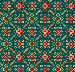 floral and patola ajrak stressing design for Fabrice printing  design with high quality