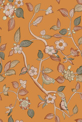 floral and patola ajrak stressing design for Fabrice printing  design with high quality