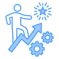 Motivation Blue Icon