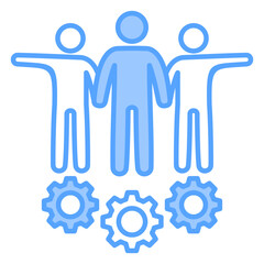 Human Resources Blue Icon