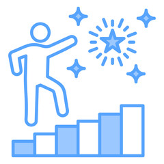 Confidence Blue Icon