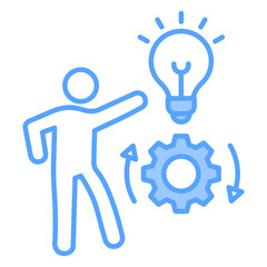 Innovation Blue Icon