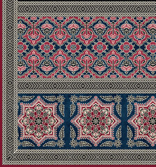 floral and patola ajrak stressing design for Fabrice printing  design with high quality