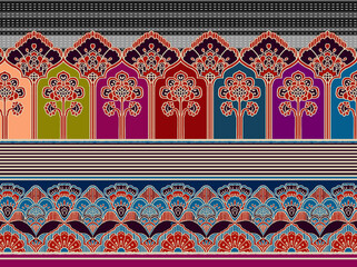 floral and patola ajrak stressing design for Fabrice printing  design with high quality