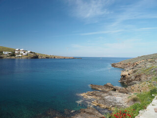 Beautiful seascape in Greece Kythnos island