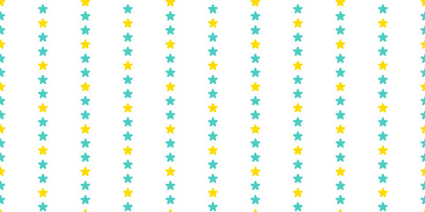 ポップな星のシームレスパターン背景イラスト