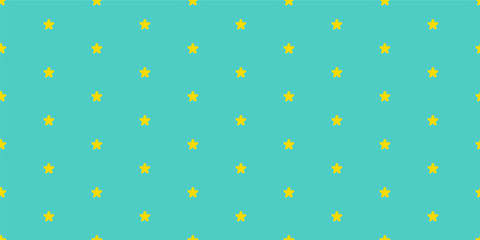 ポップな星のシームレスパターン背景イラスト