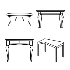 furniture line art bundle design