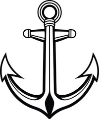anchor on a white