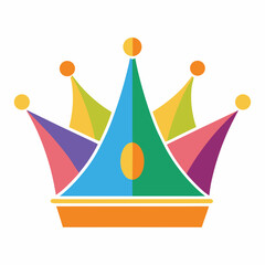 Fototapeta premium crown on a blue background