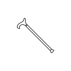 Medical crutches symbol icon
