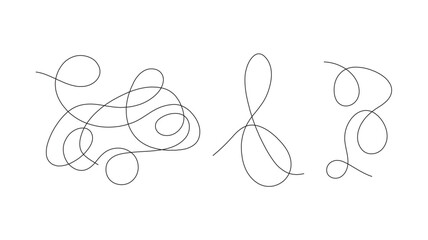 abstract dotted line. Hand drawn curve dotted line vector set.