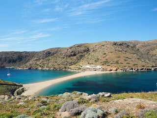 Beautiful seascape in Greece Kythnos island