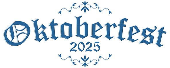 lettering header with text Oktoberfest 2025