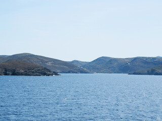 Beautiful seascape in Greece Kythnos island