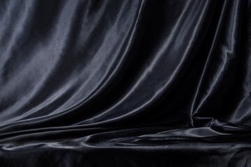 黒いビロードの布のある空間